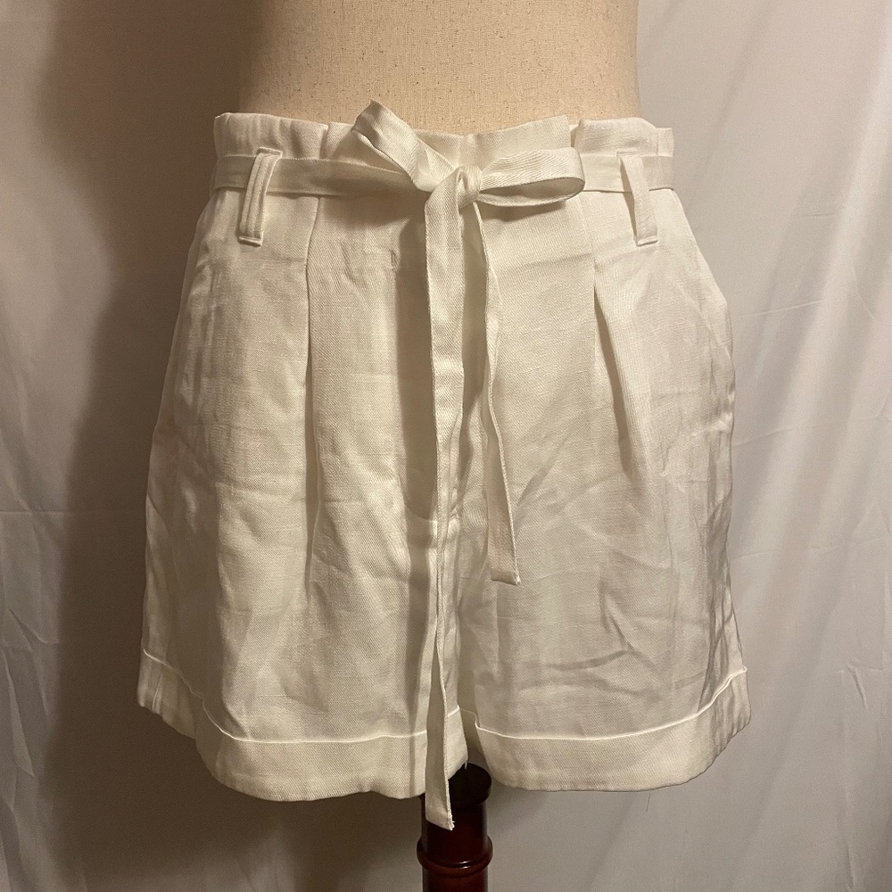 NWOT Express Super High Rise Linen Blend Shorts Size 14